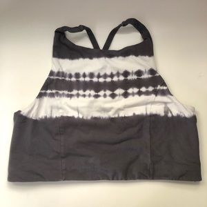Aerie Gray Tie-Dye Sports Bra